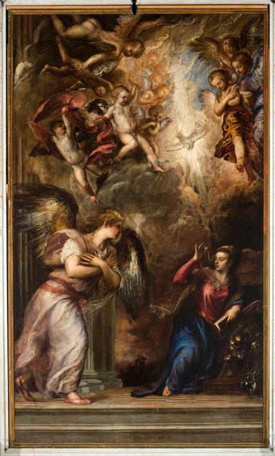 The Annunciation by Tiziano Vecelli
